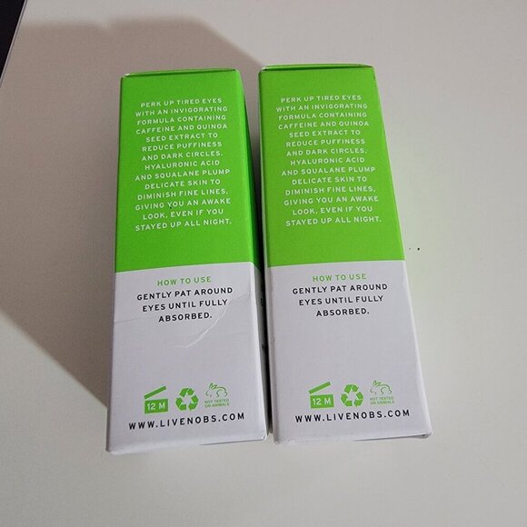 2 TWO New No B.S. Caffeine Eye Cream .5 FL OZ - Picture 9 of 12